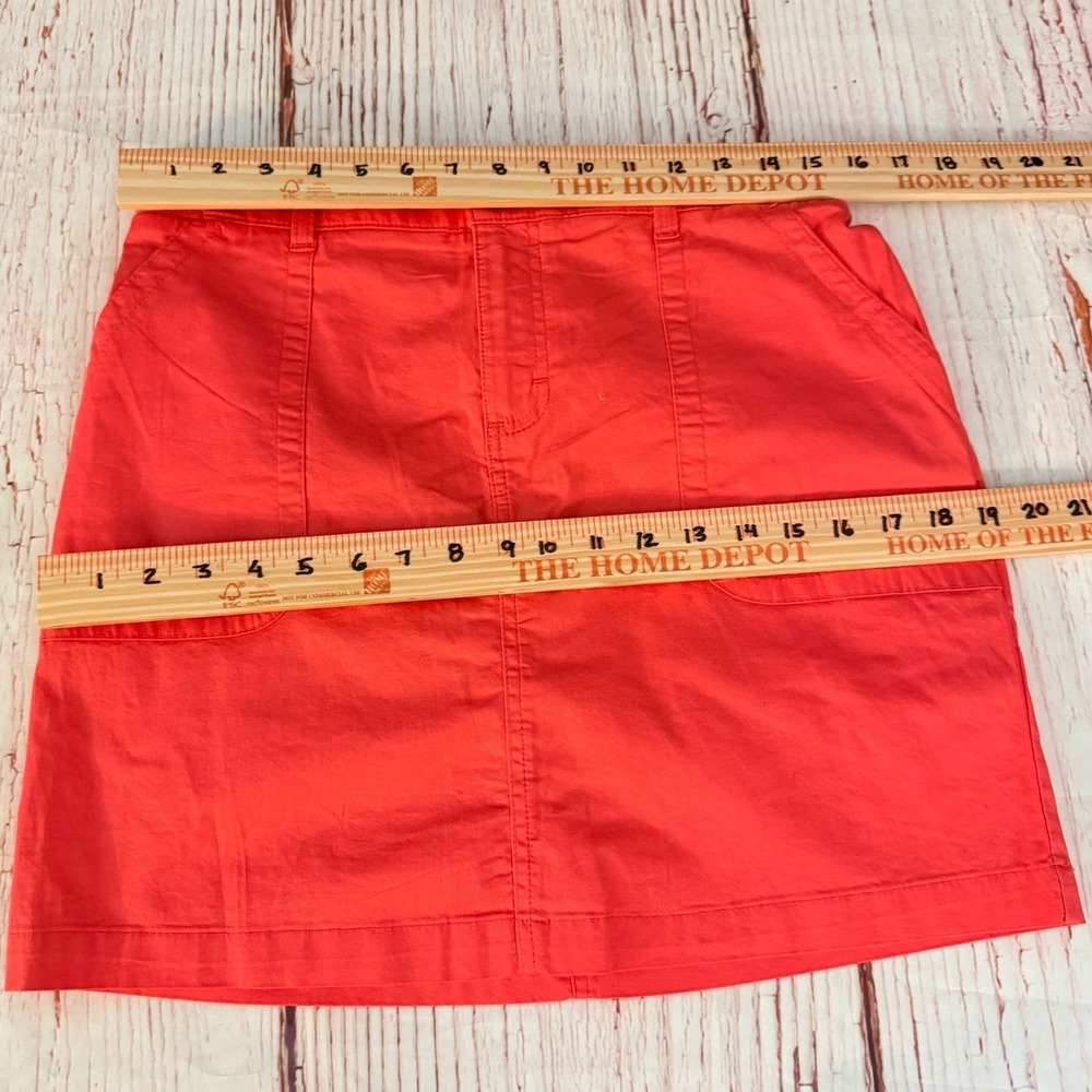 Lee Skort Women's 8 Coral Regular Fit Mid Rise Mini Stretch Gorpcore Activewear - Picture 5 of 9